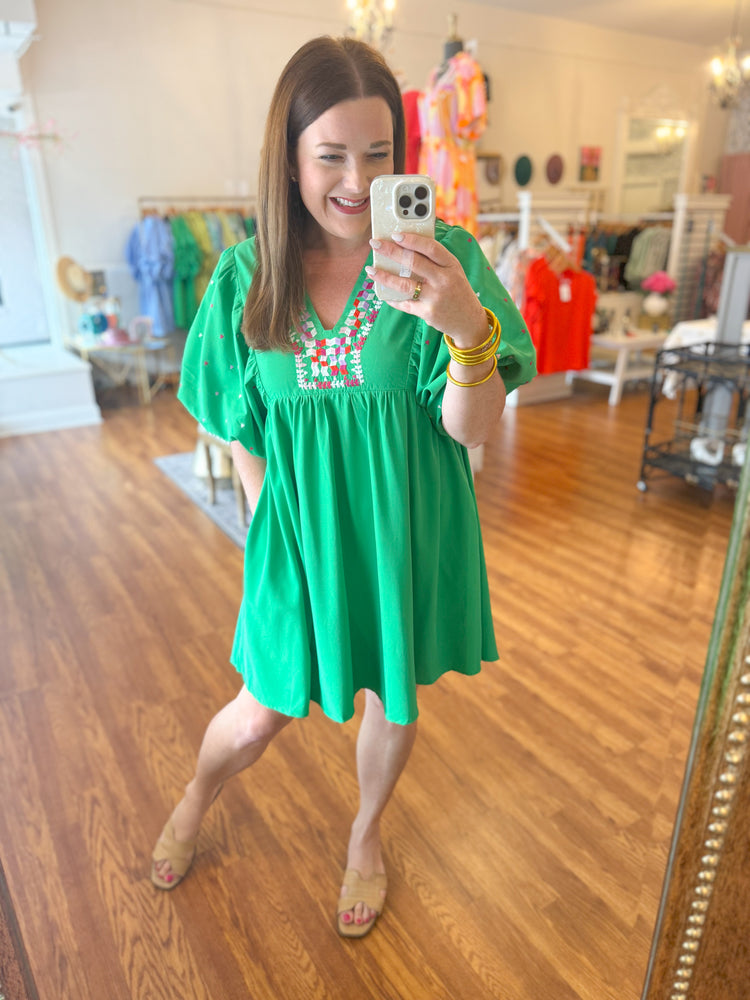 Happy to See You Dress in Green