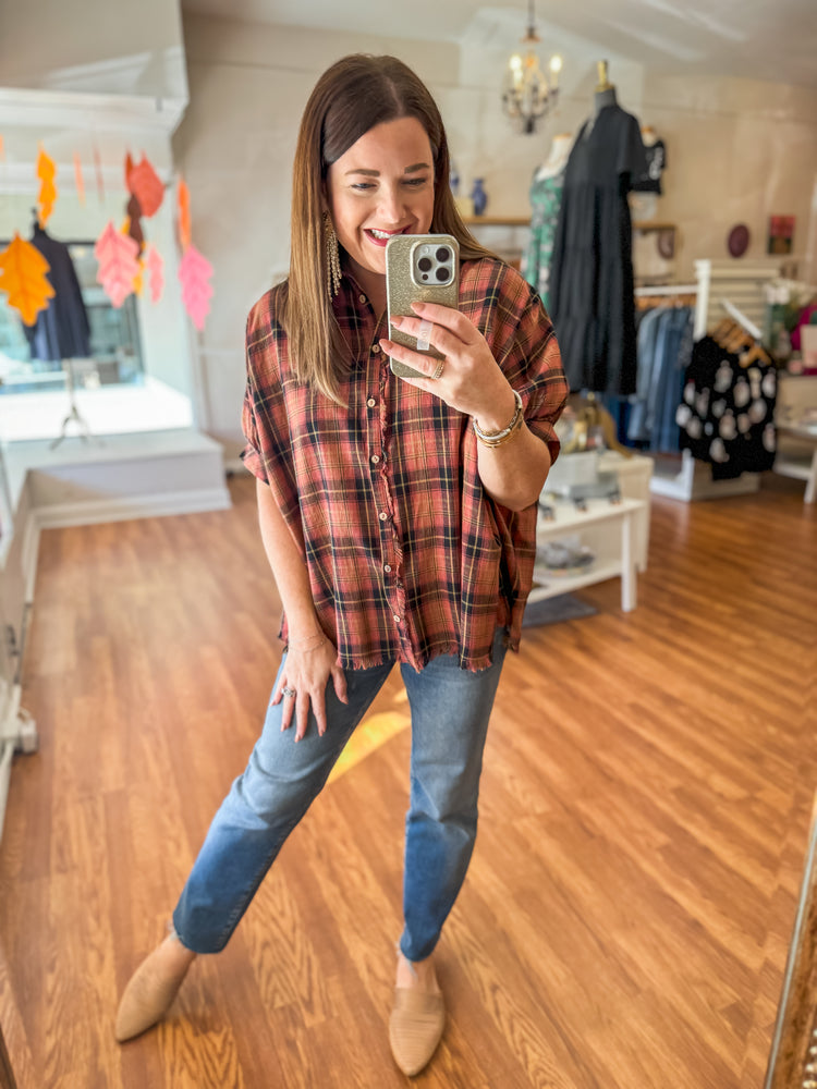 Pumpkin Pickin' Top in Rosewood