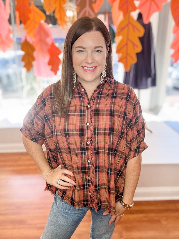 Pumpkin Pickin' Top in Rosewood