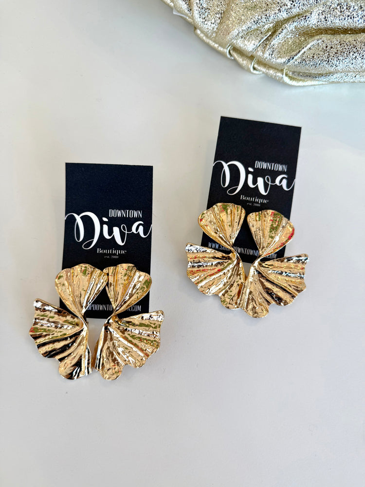 Gold Leaf Earrings