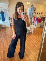 Easy for You Jumpsuit in Black