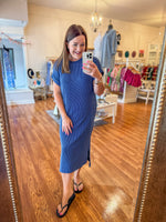 Everyday Midi Dress in Blue